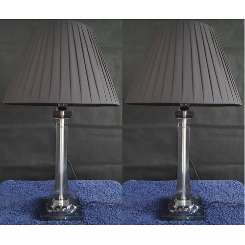 Silver table lamp deals set